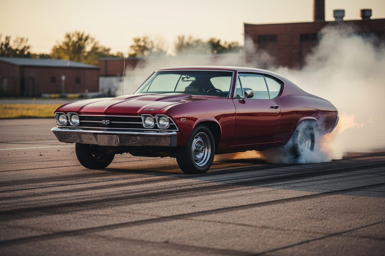 1969 Chevelle spinning tires
