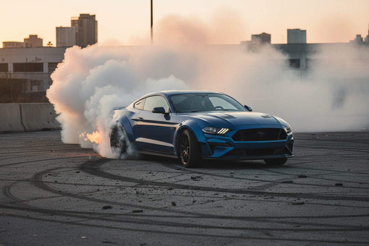 2019 Mustang burnout